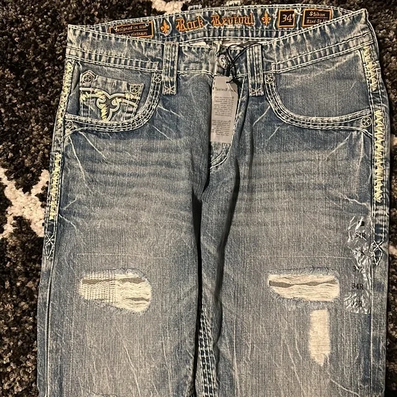 Men’s rock revival jeans